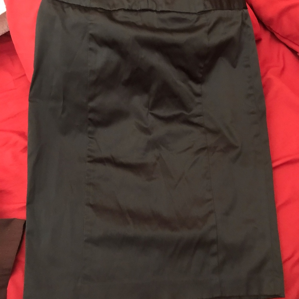 Midi silk skirt